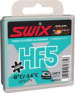 Мазь скольжения SWIX HF5X, (-8-14 C), Turquoise, 40 g - фото 13379