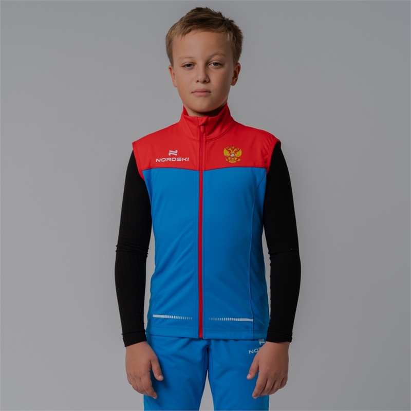 Жилет разминочный NORDSKI Pro RUS Junior - фото 22050