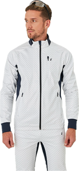 ЛЫЖНАЯ РАЗМИНОЧНАЯ КУРТКА BIVIUM БАЛАНС МУЖСКАЯ WHITE/BLUE