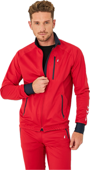 ЛЫЖНАЯ РАЗМИНОЧНАЯ КУРТКА BIVIUM БАЛАНС МУЖСКАЯ TRUE RED
