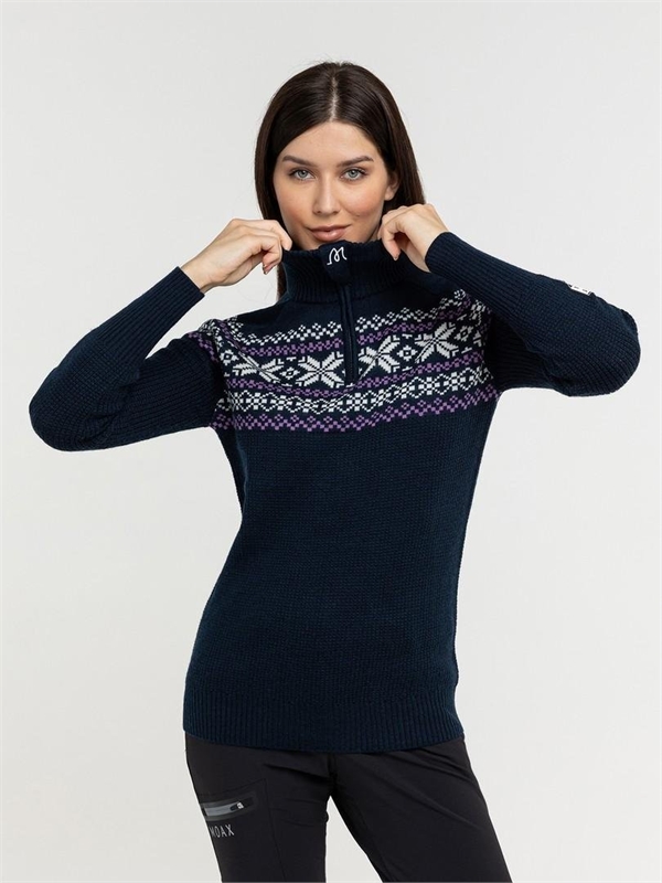 Свитер MOAX Tirvas женский Темно-синий 714020-75100