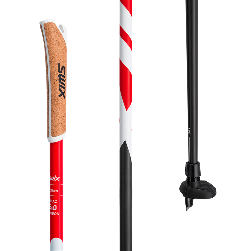 Палки лыжные SWIX TRIAC 5.0 CARBON (без темляков) XCT50
