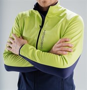 Лыжный разминочный джемпер мужской NORDSKI Premium Green/Blueberry