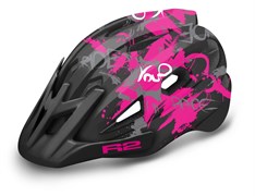 Шлем R2 WHEELIE matt black/pink/white
