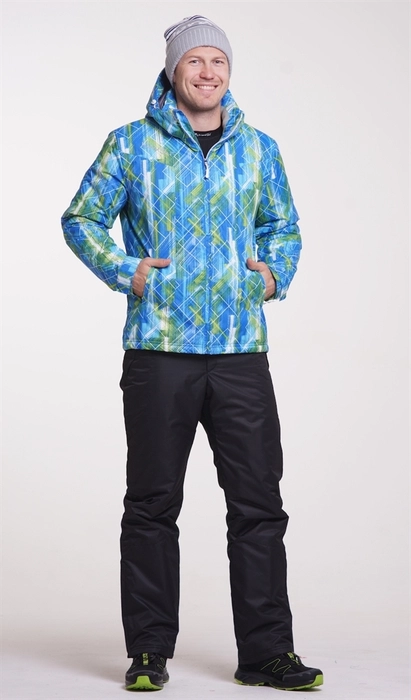 Лыжный костюм Nordski City Blue-Lime-Black мужской 420780