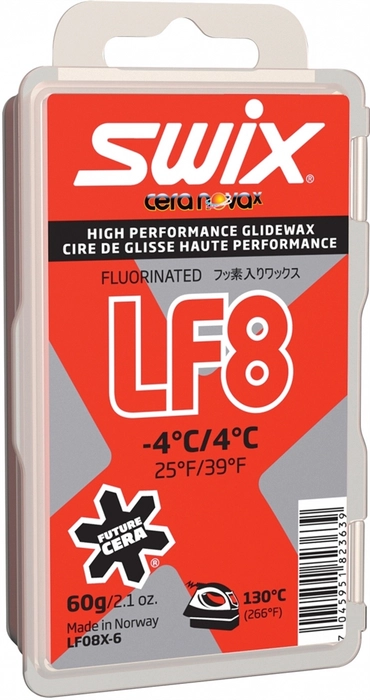 Мазь скольжения SWIX LF8X, (+4-4 C), Red, 60 g LF08X-6