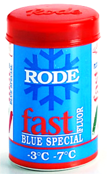 Мазь лыжная RODE Fluor, (-3-7 С), Blue Special, 45g FP36 - фото 17370