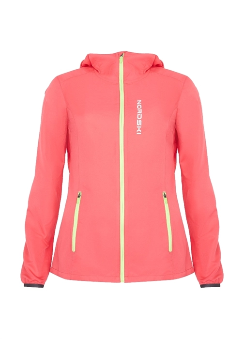 Ветровка NORDSKI Run женская Pink/Yellow 203891