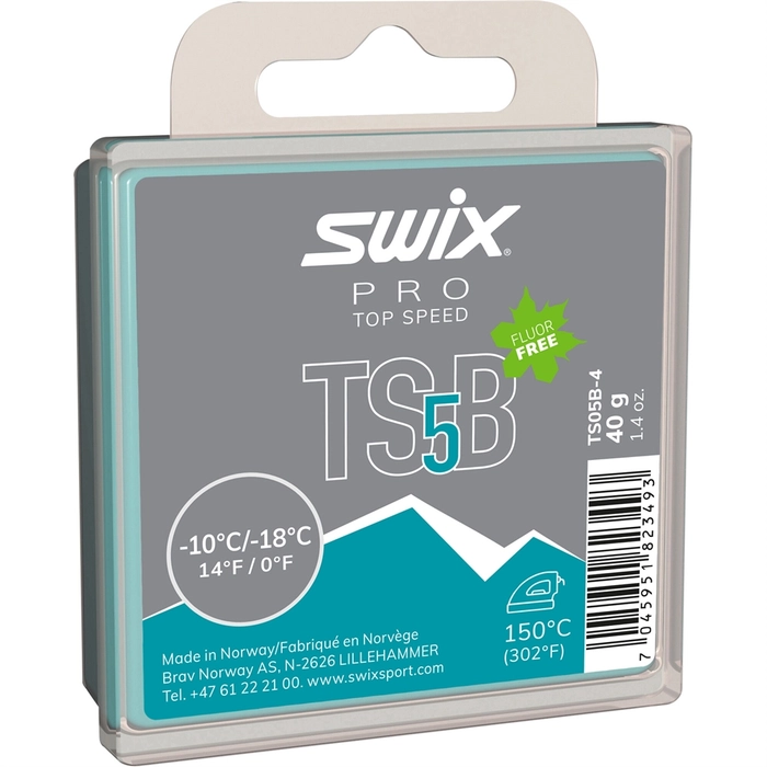 Мазь скольжения SWIX TS5 Black, (-10-18 C), 40 g TS05B-4
