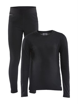Комплект термобелья CRAFT Core Warm детский Black 1909712-999000 - фото 20612
