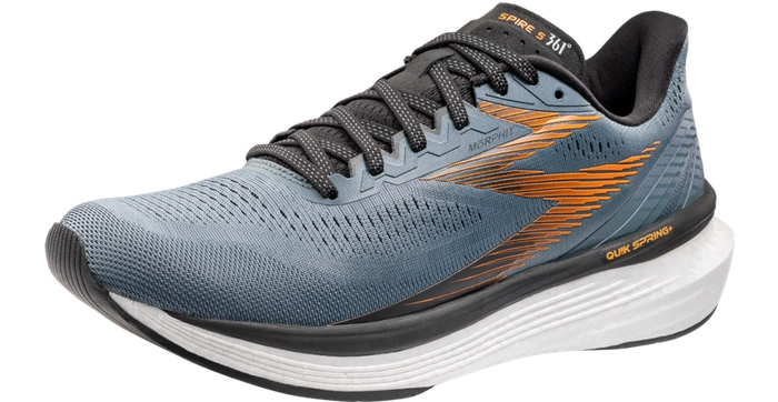 Кроссовки 361 SPIRE 5 grey/orange Y2232-0725