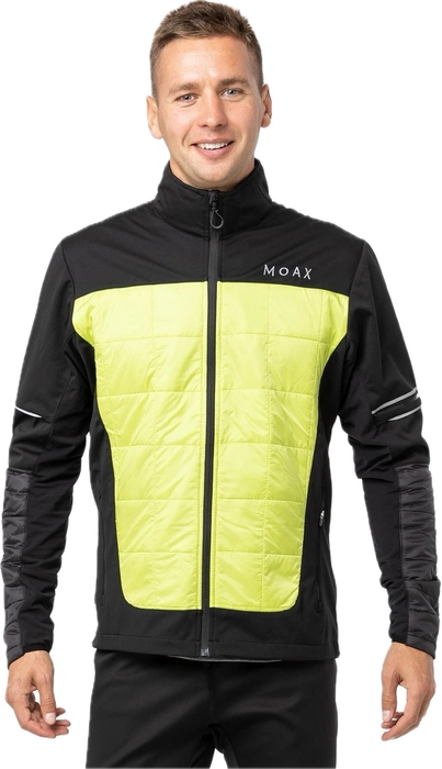 Куртка MOAX Navado Hybrid мужская черная/лайм SW222321-51700