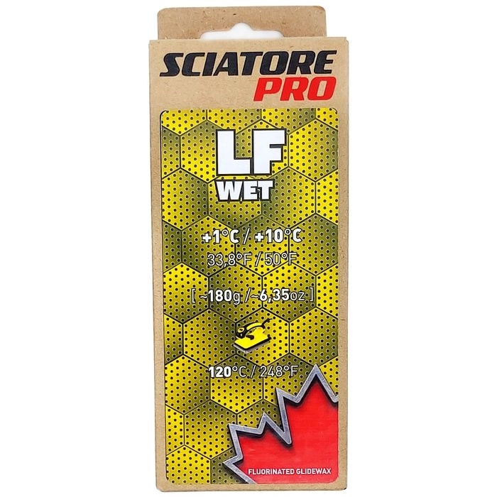 Мазь скольжения SCIATORE LF WET, (+10+1 С), Yellow, 180 g 61547