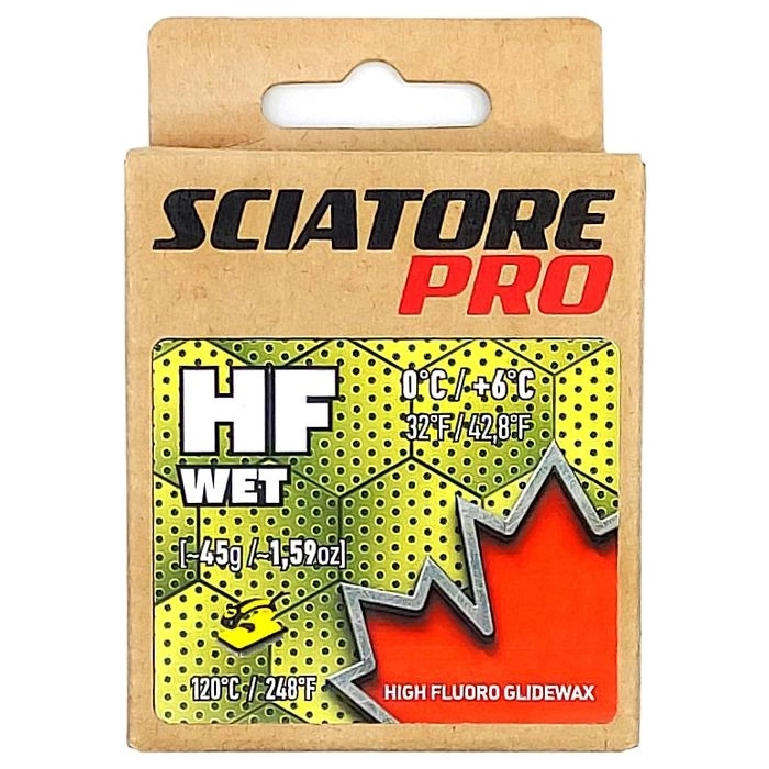 Мазь скольжения SCIATORE HF WET, (+6-0 С), light Yellow, 45 g 61536