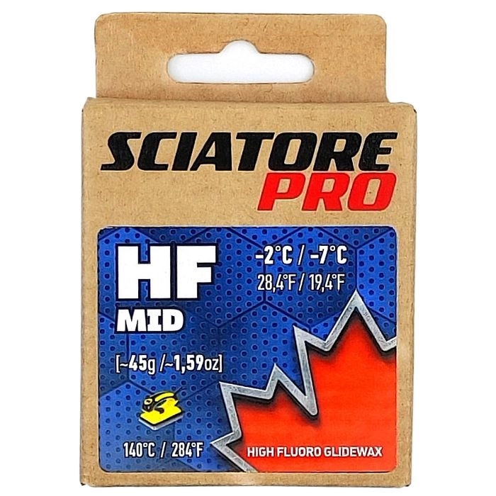 Мазь скольжения SCIATORE HF MID, (-2-7 С), Blue, 45 g 61533