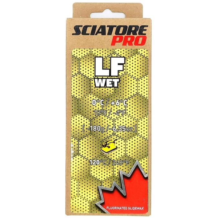Мазь скольжения SCIATORE LF WET, (+6-0 С), light Yellow, 180 g 61546