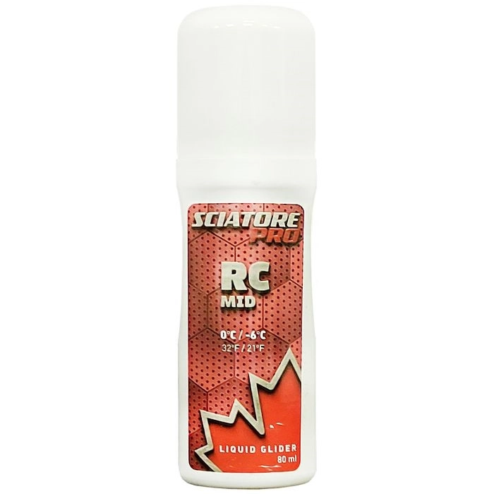 Жидкая мазь скольжения SCIATORE RC MID, (-0-6 С), Red, 80 ml 61452-RC