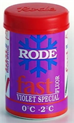 Мазь лыжная RODE Fluor, (-0-2 С), Violet Special, 45g FP46