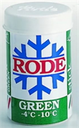 Мазь лыжная RODE, (-4-10 С), Green, 45g