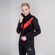 Куртка разминочная NORDSKI Base Black/Red женская 811910