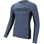 Термофутболка SWIX RaceX LS Blue sea мужская