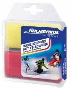 Мазь скольжения HOLMENKOL WORLDCUP MIX HOT YELLOW-RED, 2*35 г 24128