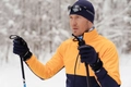 Лыжный разминочный джемпер мужской NORDSKI Premium ORANGE/ BLUEBERRY 443257
