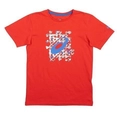 Футболка ASICS SS Label Top red/blue детская 134745Jr-0672
